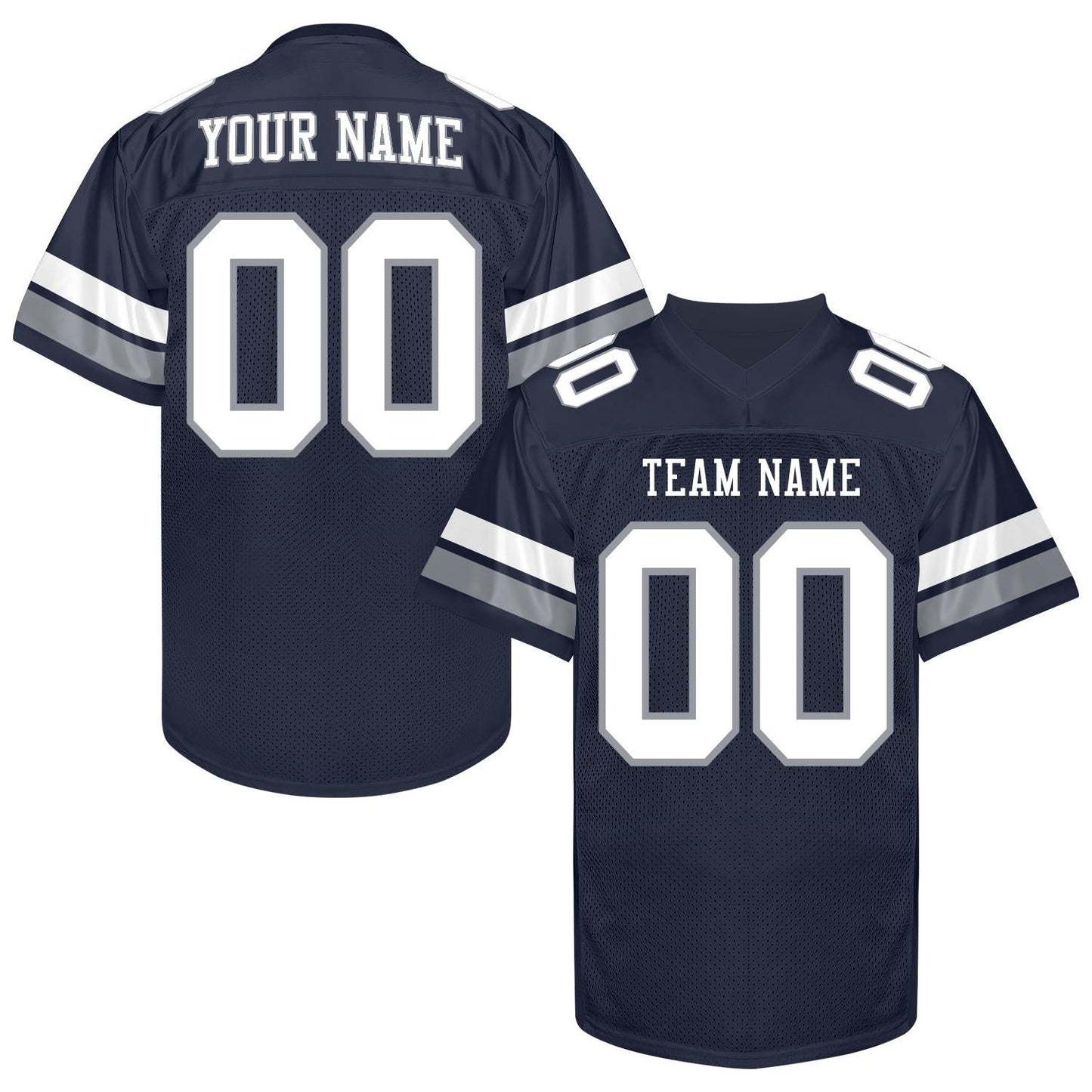 Custom White Football Jersey Men Women, Personalized White Black Gold Football Jersey Shirt, Customize Team jersey Uniform for Fans Lovers