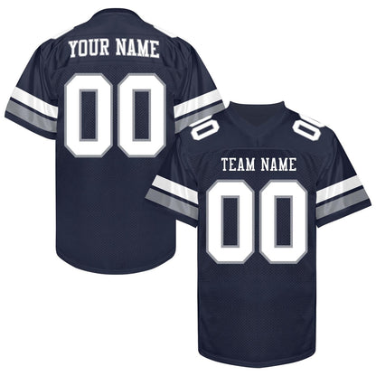 Custom White Football Jersey Men Women, Personalized White Black Gold Football Jersey Shirt, Customize Team jersey Uniform for Fans Lovers