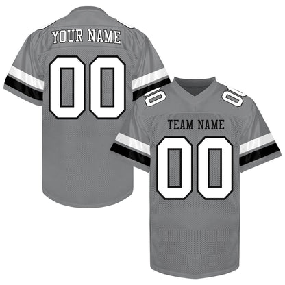 Custom Gold Black Football Jersey, Custom Gold White Football Jersey Men Women Youth Kid Game Training Shirt Football Lover Uniform Gift