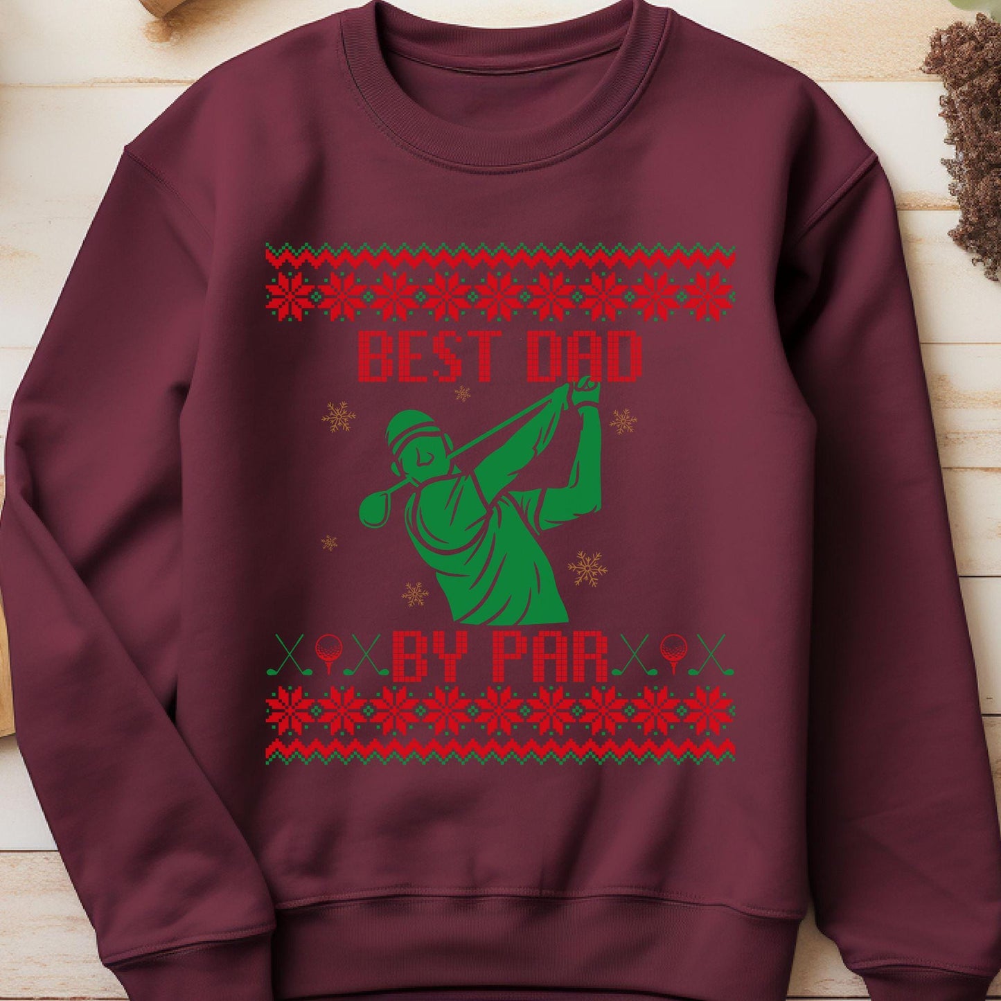 Best Dad Ever Best Golf Gifts for Men Gift for Golfer Dad Golf Ugly Sweater Secret Santa Gift Ideas Ugly Sweater Party Golf Lover Gift