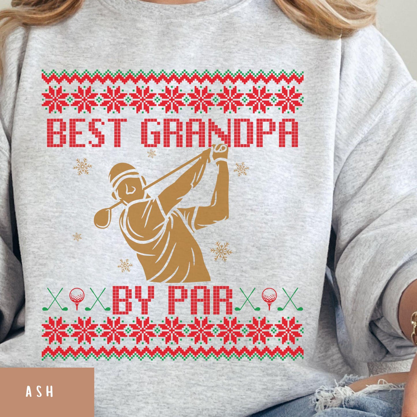Best Grandpa by Par Golf Gifts for Men Gift for Golfer Dad Golf Ugly Secret Santa Gift Ideas Ugly Party Golf Lover Gift