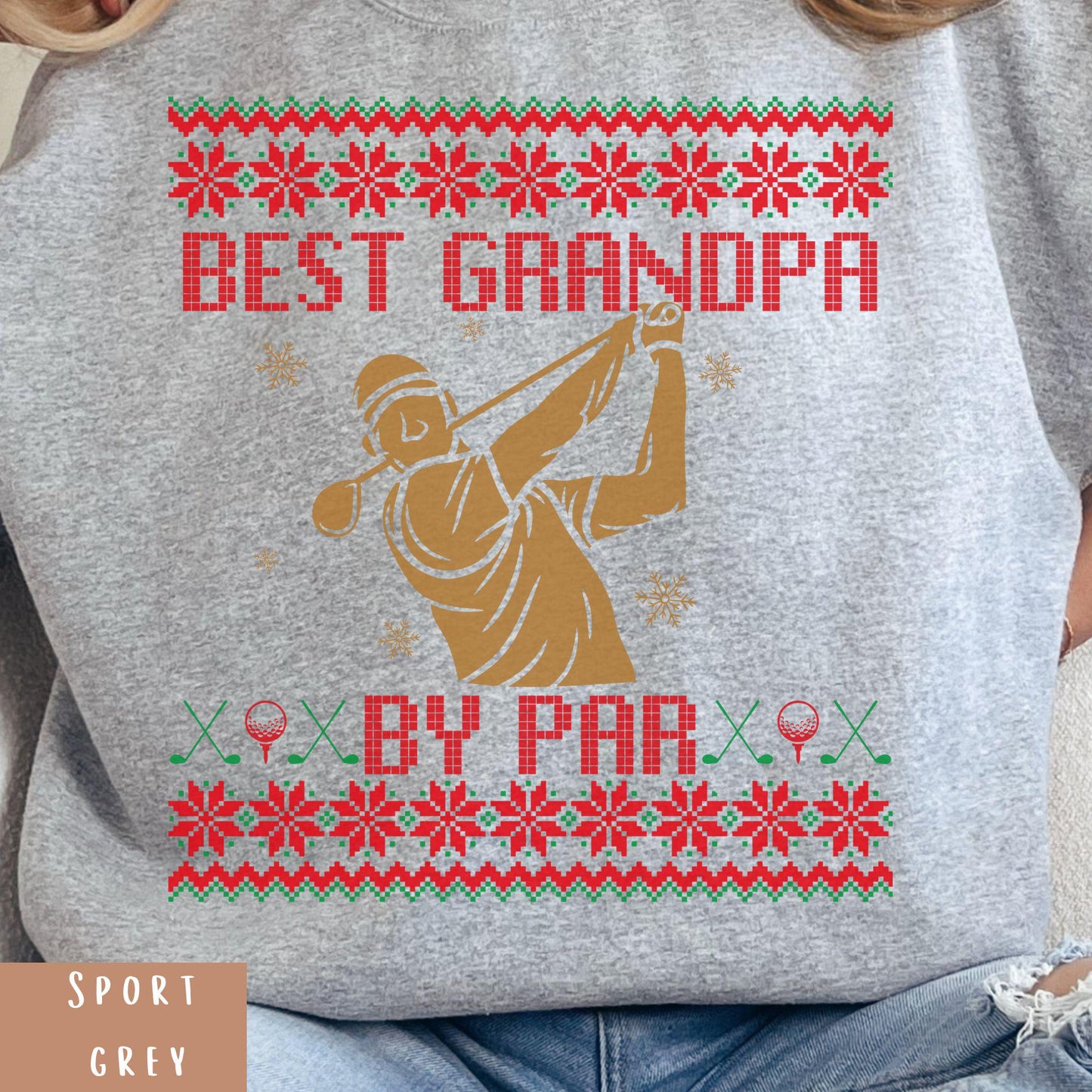 Best Grandpa by Par Golf Gifts for Men Gift for Golfer Dad Golf Ugly Secret Santa Gift Ideas Ugly Party Golf Lover Gift