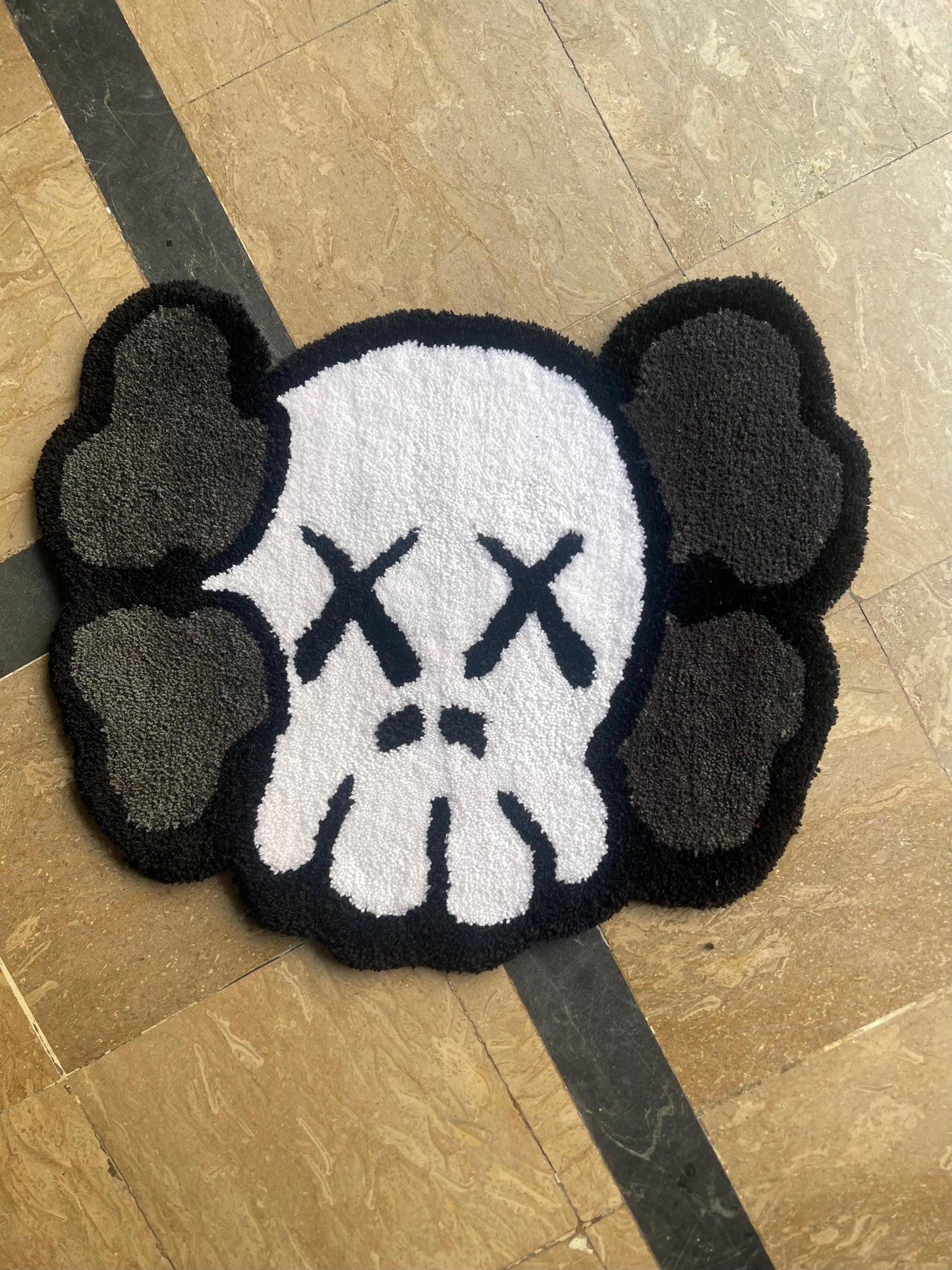 Kaws rug, custom rug, hand tufted rug, handmade rug, tufted rug, unique rug