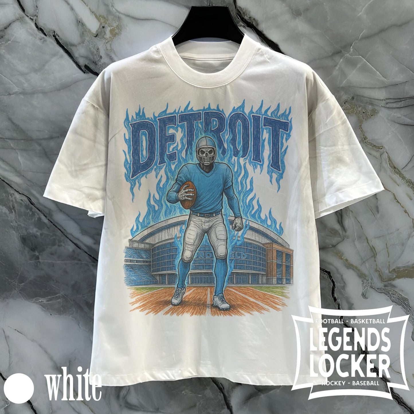 Vintage Detroit Football Graphic T-Shirt, Retro Detroit Lions Tee, Old School Football Fan Shirt