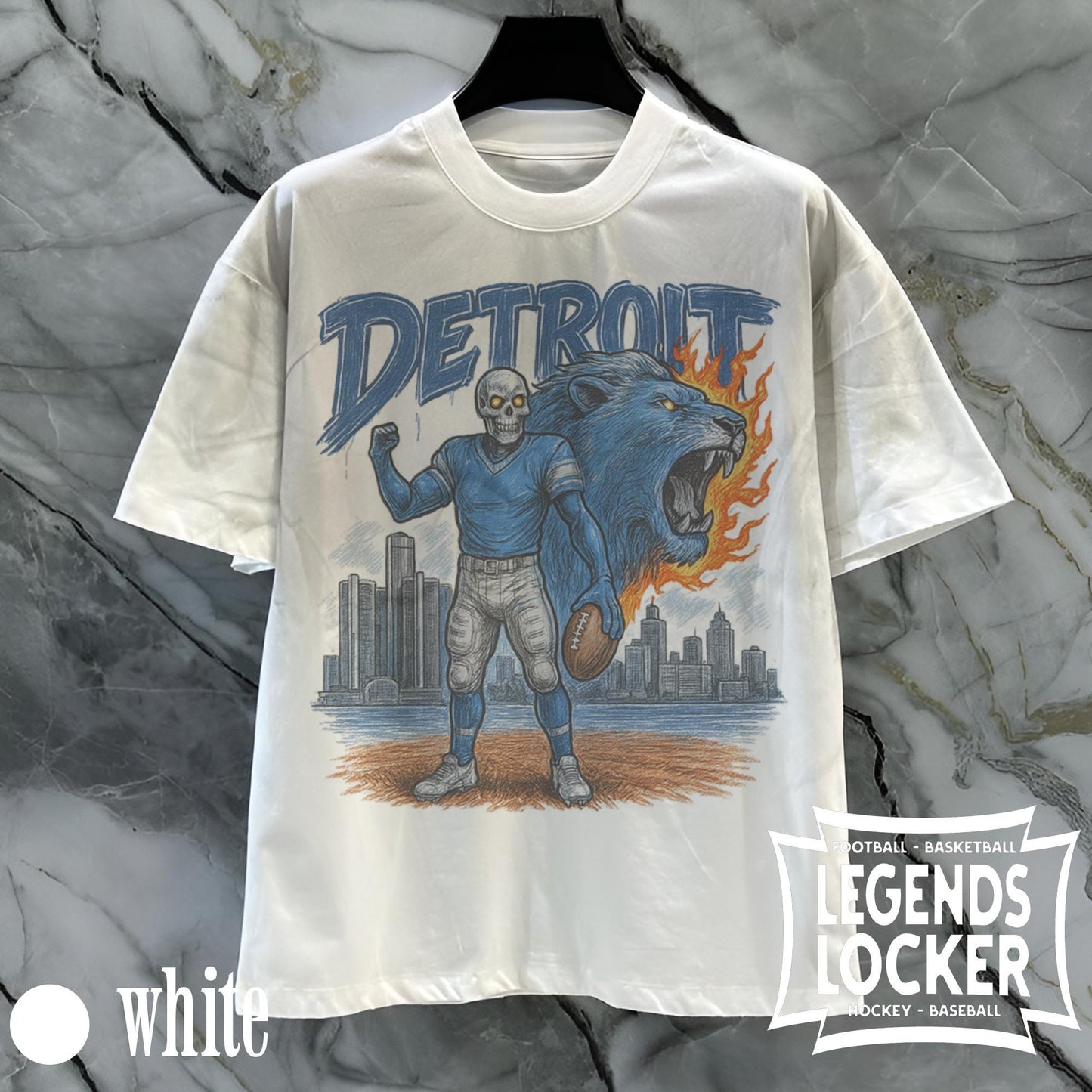 Retro Detroit Football T-Shirt, Vintage Detroit Lions Streetwear Graphic Tee, Gift for Detroit Football Fan