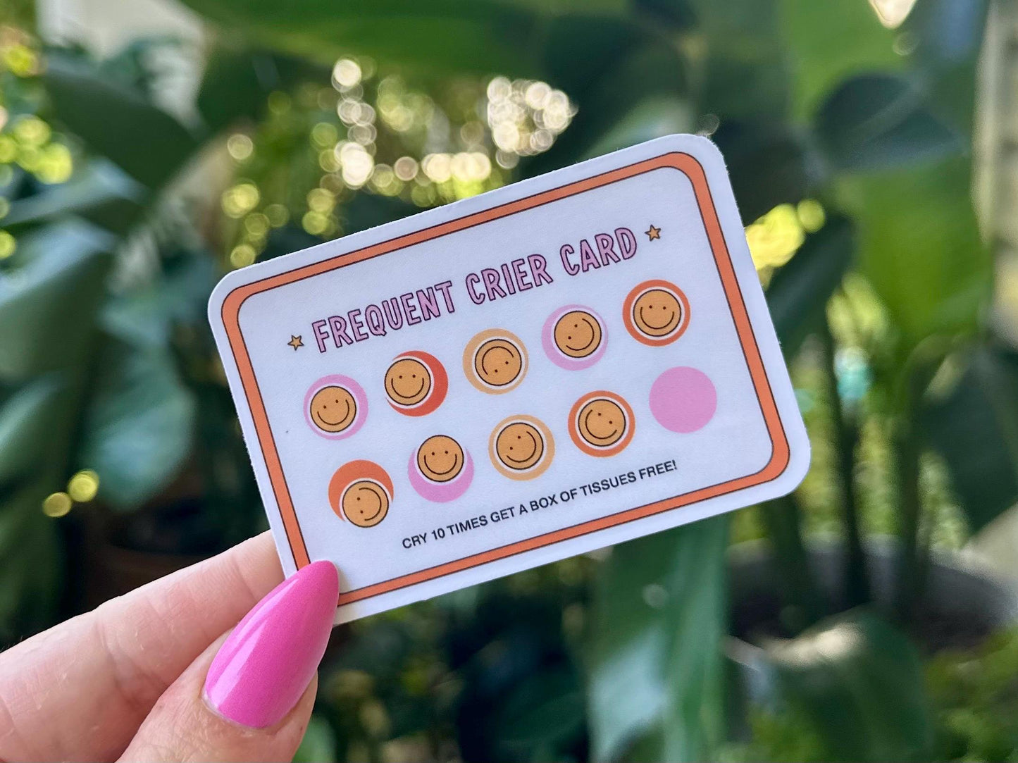 Frequent Crier Club Waterproof Sticker, Mental Health Stickers, Handdrawn Art, Bestfriend Gifts, Positivity, Anxiety