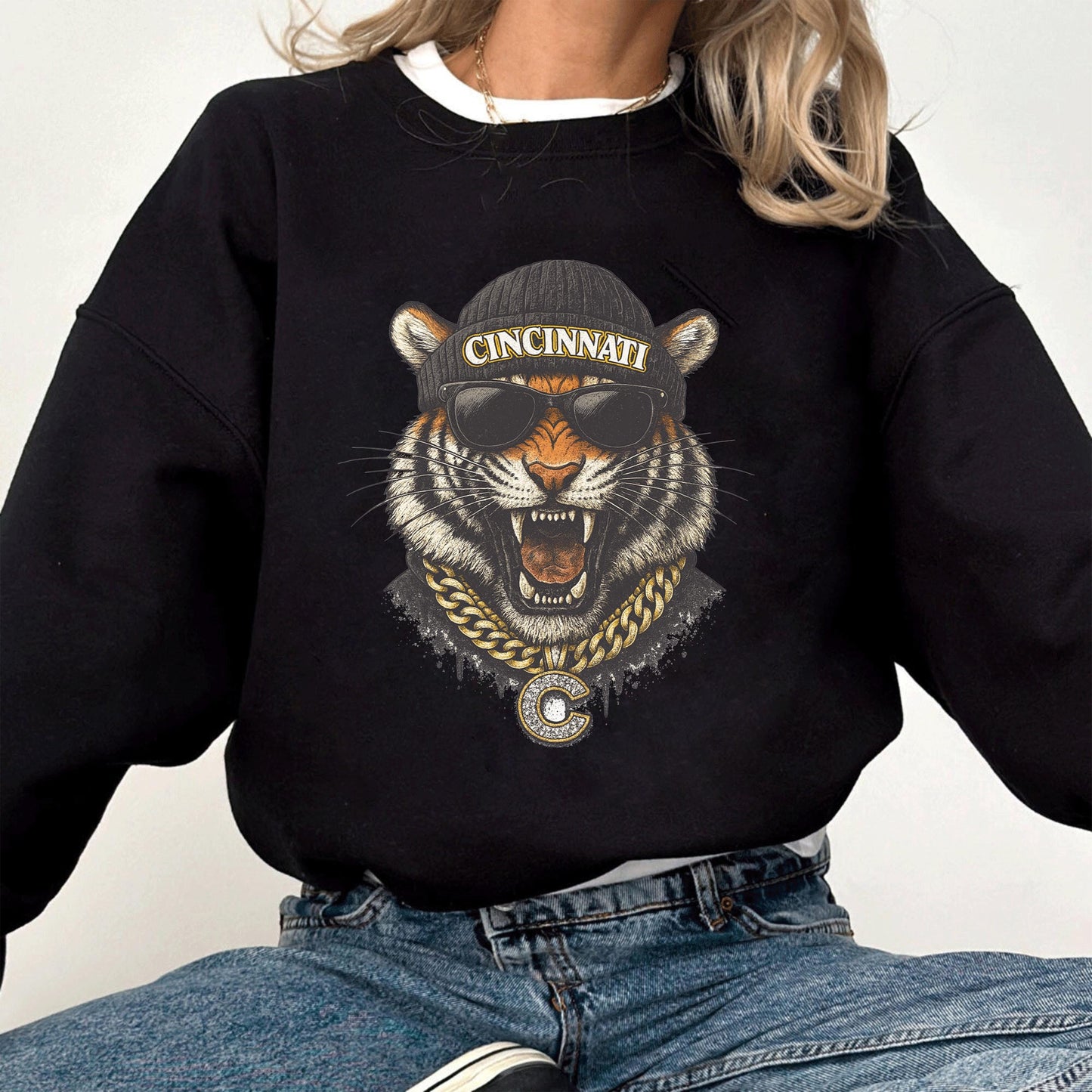 Vintage Cincinnati Football Sweatshirt, Cincinnati Game Day Shirt, Cincinnati Shirt, Game Day Shirt, Trendy Cincinnati Football Fan Gift.