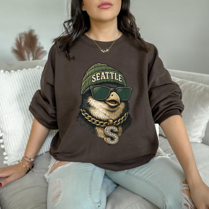Retro Seattle Football Sweatshirt,Seattle Football Shirt, Sun Day Football,Seattle Football Shirt, Game Day, Vintage Seattle Football Shirt.