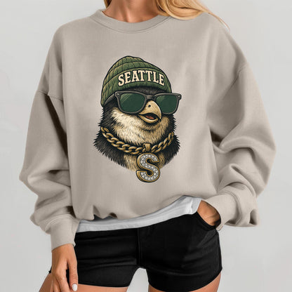 Retro Seattle Football Sweatshirt,Seattle Football Shirt, Sun Day Football,Seattle Football Shirt, Game Day, Vintage Seattle Football Shirt.