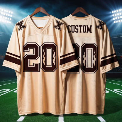 Personalized Football Jersey, Browns Football Jersey With Team Name Number, America Football Jersey, Personalized Concert & Game Day Outfit
