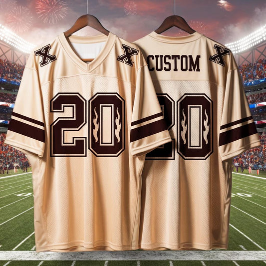 Personalized Football Jersey, Browns Football Jersey With Team Name Number, America Football Jersey, Personalized Concert & Game Day Outfit