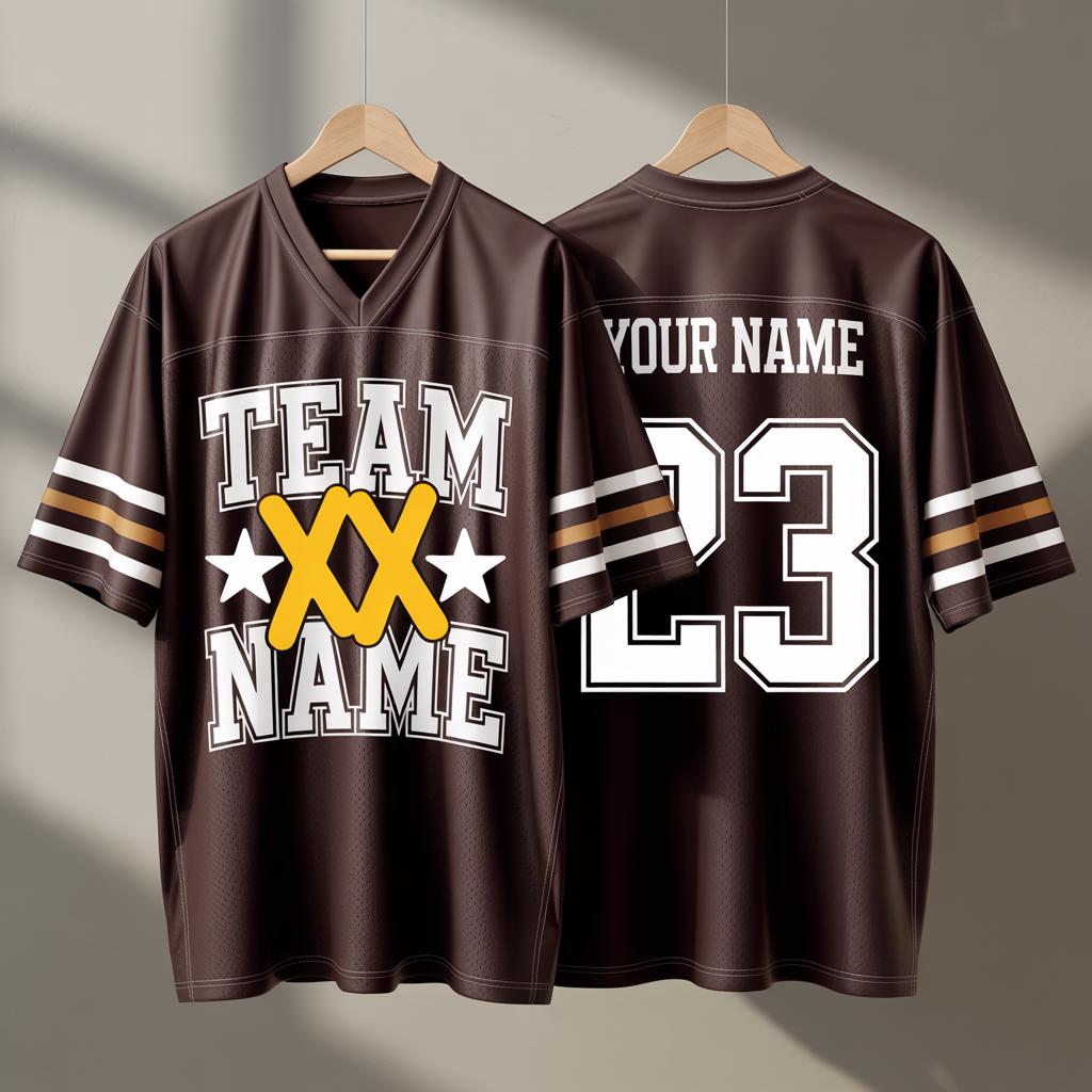 Browns Football Jersey With Team Name Number, Personalized Football Jersey, America Football Jersey, Personalized Concert & Game Day Outfit