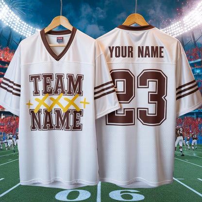 Personalized Football Jersey, American Football Jersey, Browns Football Jersey With Team Name Number, Personalized Concert & Game Day Outfit
