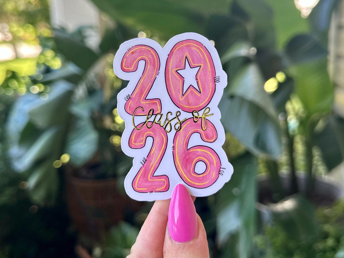 Class of 2026 Waterproof Sticker, Mental Health Stickers, Handdrawn, Bestfriend Gifts, Senior, High School, Graduating, Graduation Gift