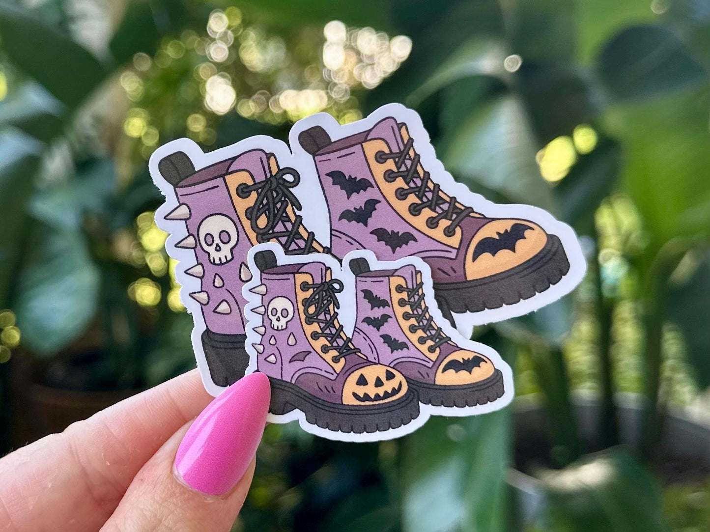 Goth Boots Waterproof Sticker, Mental Health Stickers, Handdrawn Art, Bestfriend Gifts, Positivity, Funny, Emo, Halloween, Spooky