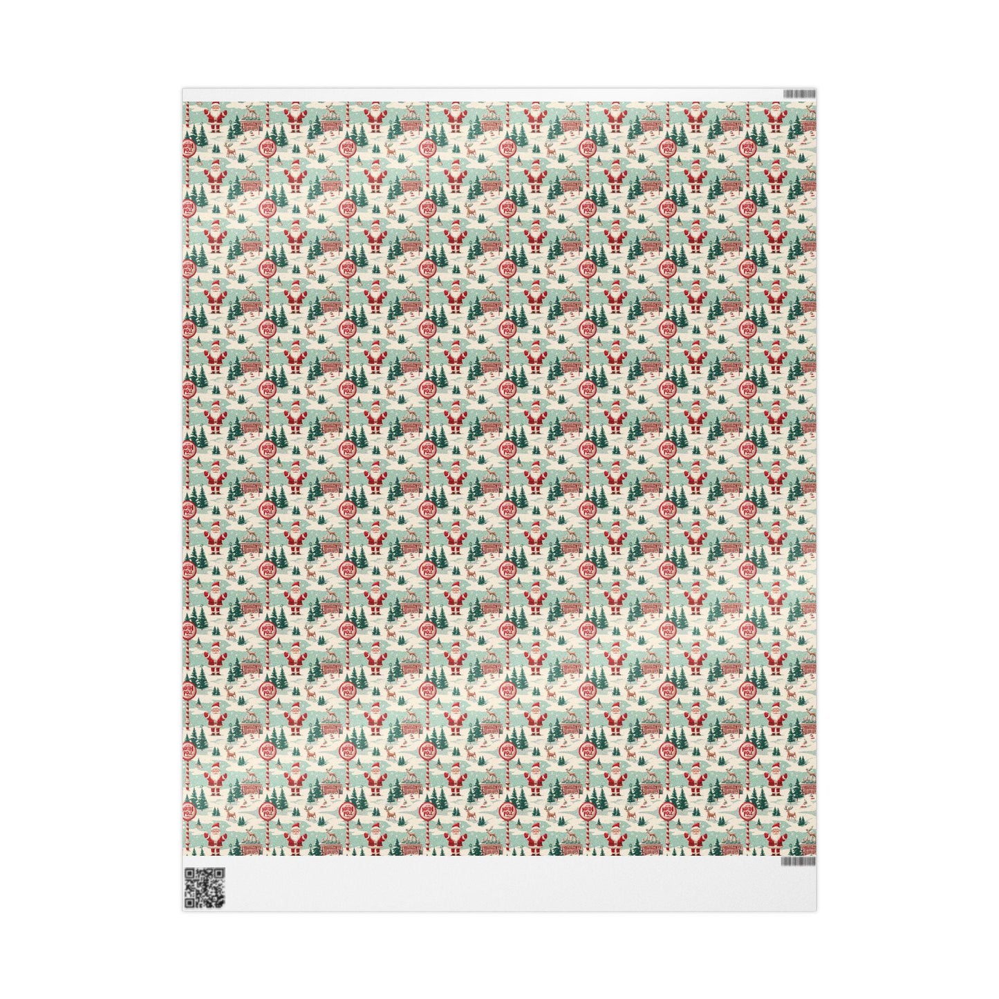 North Pole Wrapping Paper, Christmas Paper Gift Wrap Sheets from Santa, North Pole Newspaper - Holiday Gift Wrap, Xmas Decor