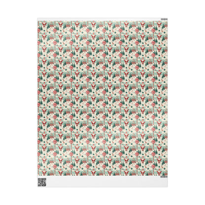 North Pole Wrapping Paper, Christmas Paper Gift Wrap Sheets from Santa, North Pole Newspaper - Holiday Gift Wrap, Xmas Decor