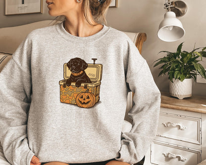 Halloween Black Lab Shirt Fall Labrador Retriever Tshirt Halloween Dog T-Shirt Ghost Dog T Shirt Black Labrador Mom Tee Spooky Lab Mama Gift