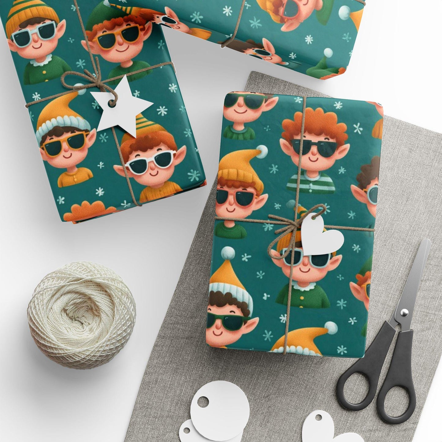 Cool Elves Wrapping Paper: Funny Christmas Wrapping Paper, Birthdays, Parties, Gift Wrap, and Celebrations, Unique Christmas Gift Giving