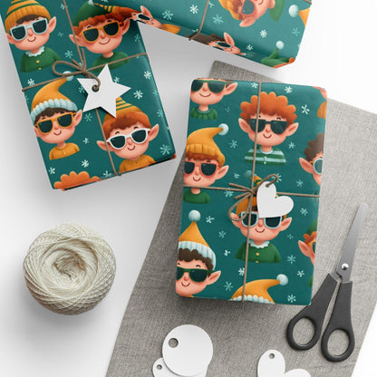 Cool Elves Wrapping Paper: Funny Christmas Wrapping Paper, Birthdays, Parties, Gift Wrap, and Celebrations, Unique Christmas Gift Giving