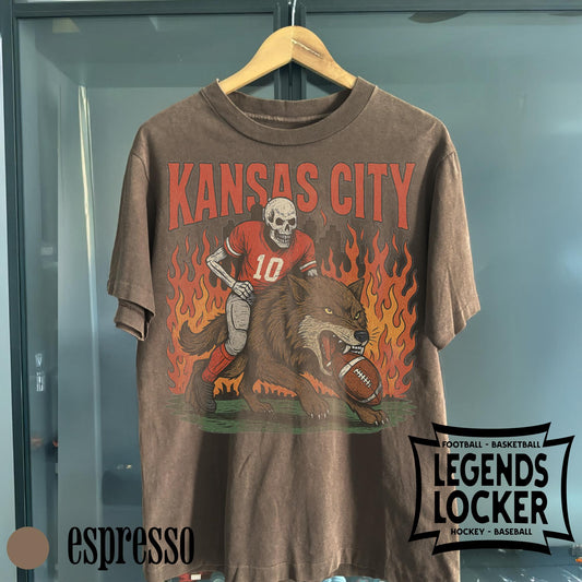 Retro Kansas City Football T-Shirt, Old School Game Day Tee, Vintage Kansas City Football Graphic Shirt, Fan Apparel