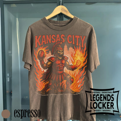 Kansas City Football Graphic T-Shirt, Vintage Sunday Football Tee, Retro Kansas City Old School Shirt, Fan Merch