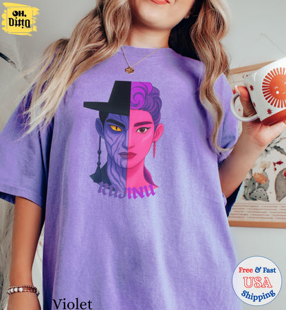 Rujinu Tshirt, Jinu Demon Hunter Tshirt, KPDH Tshirt, Kpop Demon Hunter Tshirt, Huntrix Tee, Rumi Jinu Shirt, Huntrix fan