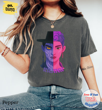 Rujinu Tshirt, Jinu Demon Hunter Tshirt, KPDH Tshirt, Kpop Demon Hunter Tshirt, Huntrix Tee, Rumi Jinu Shirt, Huntrix fan