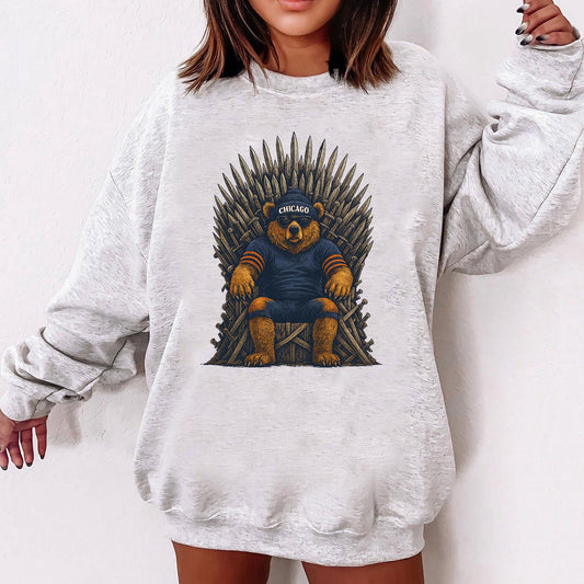 Vintage Chicago Football Sweatshirt, Chicago Football Game Day, Chicago Shirt, Trendy Chicago Football Fan Gifts