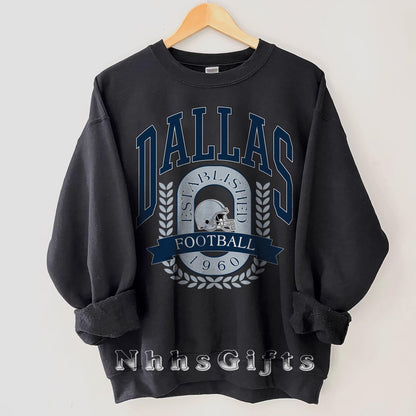 Dallas Football Vintage Style Shirt, Dallas Football Sweatshirt, Cowboy T-Shirt, Dallas Shirt, Football Shirt, Dallas Fans Tee