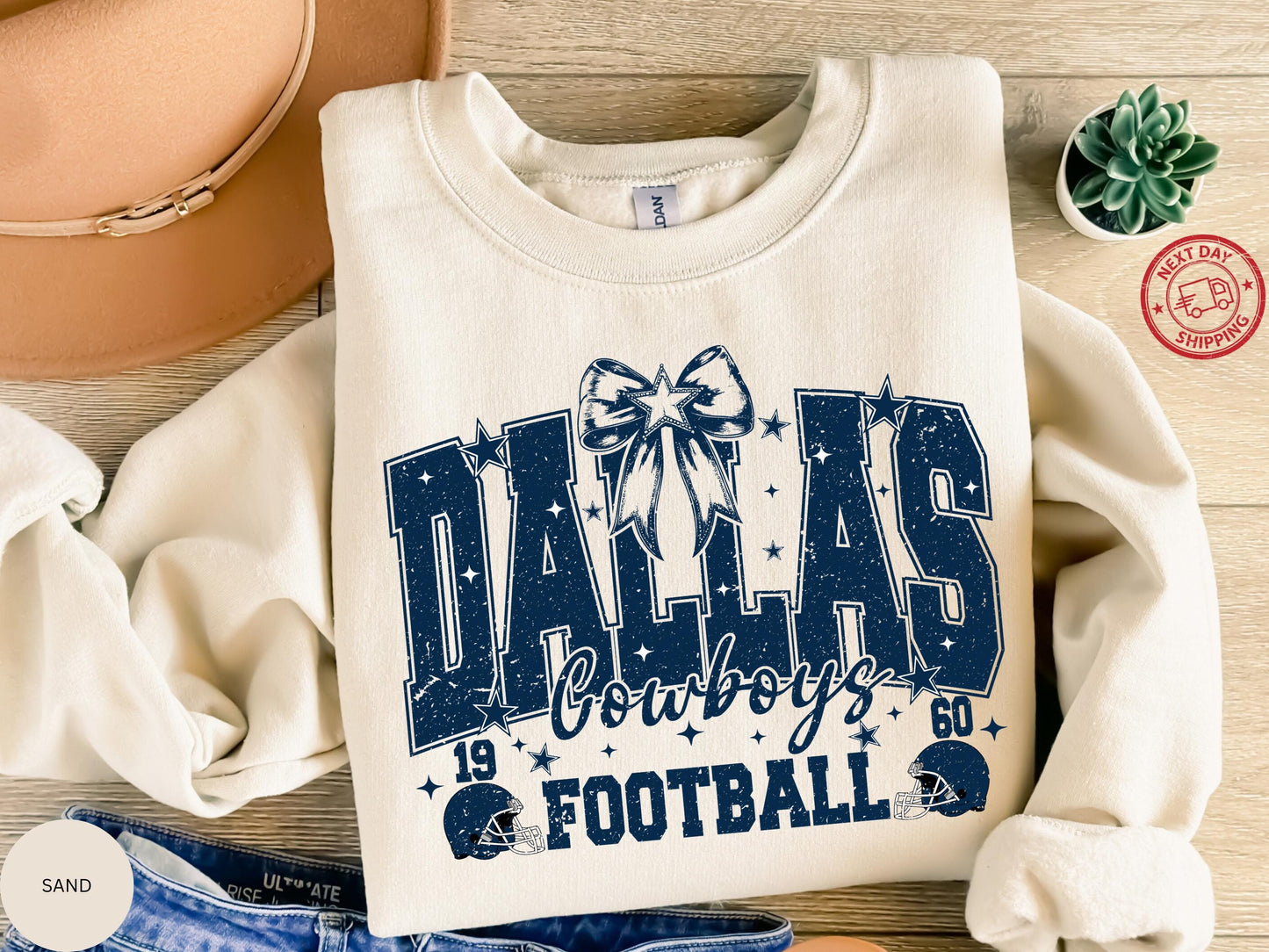 Dallas Football Graphic Sweatshirt, Vintage Dallas Football Shirt, Cowboy Shirt, Dallas Shirt, Football Shirt, Dallas Fans Gift Tee