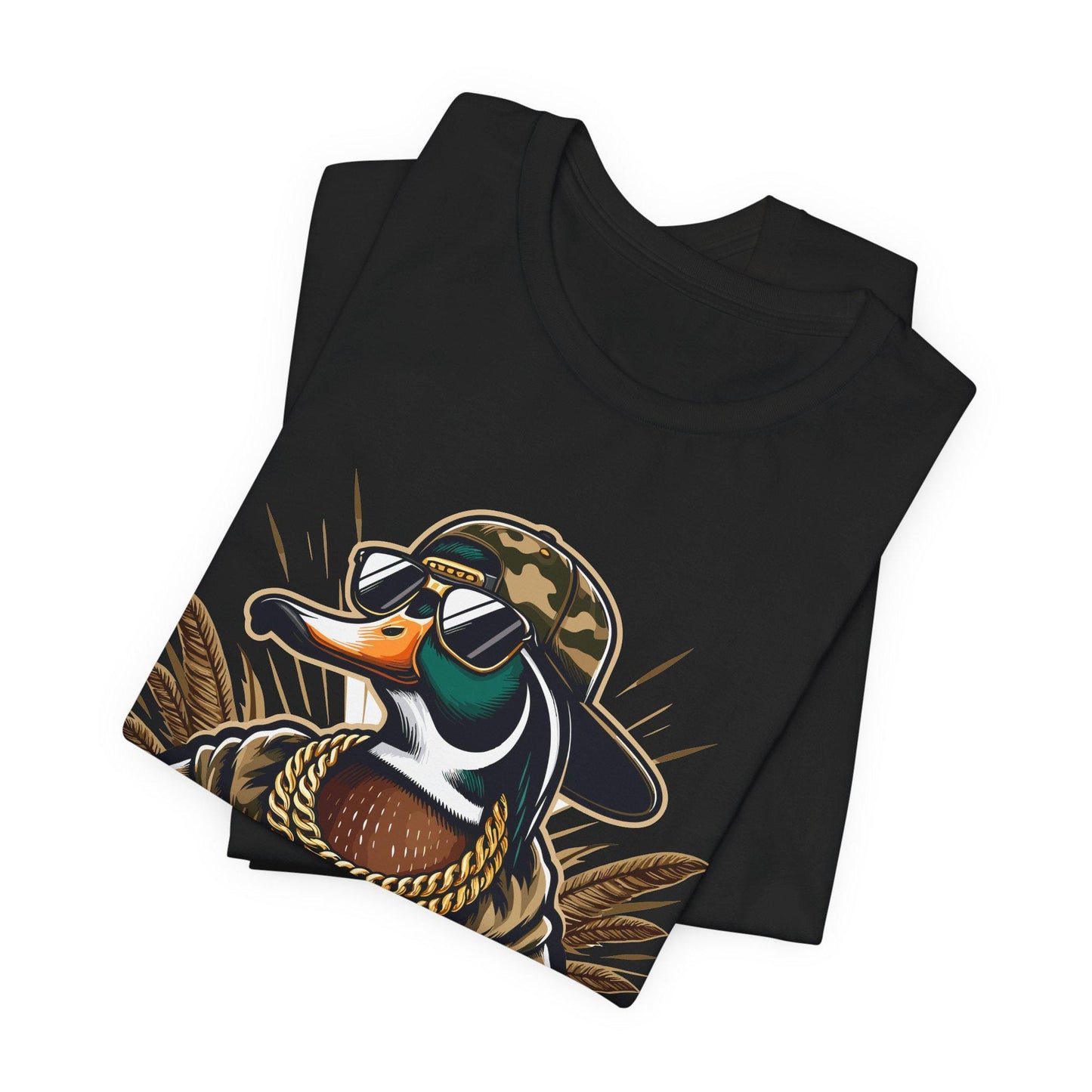 Shot Caller Duck Graphic Tee: Funny Mallard Hunting Shirt