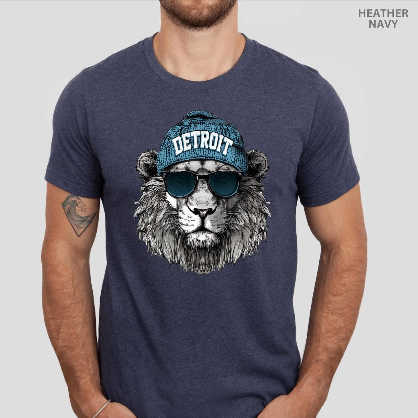Vintage Detroit Animal Mascot Sweatshirt, Football Lion Spirit Shirt, Detroit Hoodie, Woman Crewneck Sport Gear, Unisex Lion Fan Apparel