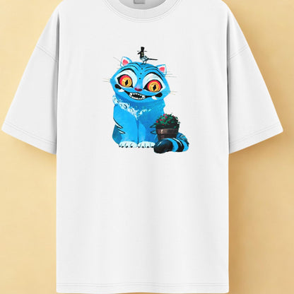 Cute Demon Hunter Tiger Shirt – Derpy Tiger and Bird Graphic Tee, Kpop Saja Boys Inspired Fan Merch