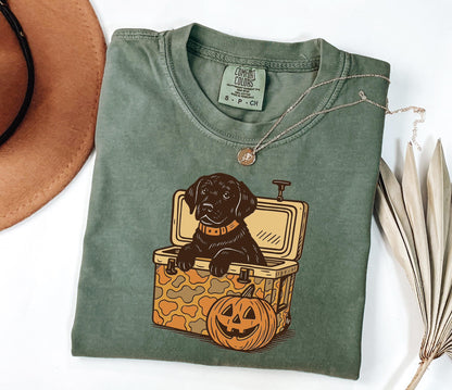 Comfort Colors® Black Labrador Halloween Shirt, Ghost Dogs Shirt, Halloween Dog, Halloween Shirts, Fall Shirt, Spooky Season, Dog Lover Gift