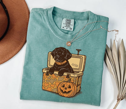 Comfort Colors® Black Labrador Halloween Shirt, Ghost Dogs Shirt, Halloween Dog, Halloween Shirts, Fall Shirt, Spooky Season, Dog Lover Gift