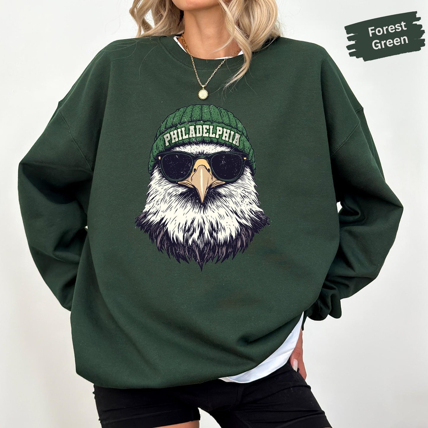 Vintage Philadelphia Animal Mascot Sweatshirt, Football Eagle Shirt, Philadelphia Hoodie, Woman Crewneck Eagle Sport Gear, Kids Sweatshirt