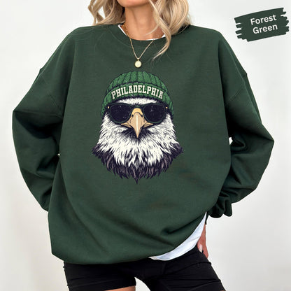 Vintage Philadelphia Animal Mascot Sweatshirt, Football Eagle Shirt, Philadelphia Hoodie, Woman Crewneck Eagle Sport Gear, Kids Sweatshirt