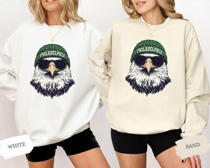 Vintage Philadelphia Animal Mascot Sweatshirt, Football Eagle Shirt, Philadelphia Hoodie, Woman Crewneck Eagle Sport Gear, Kids Sweatshirt