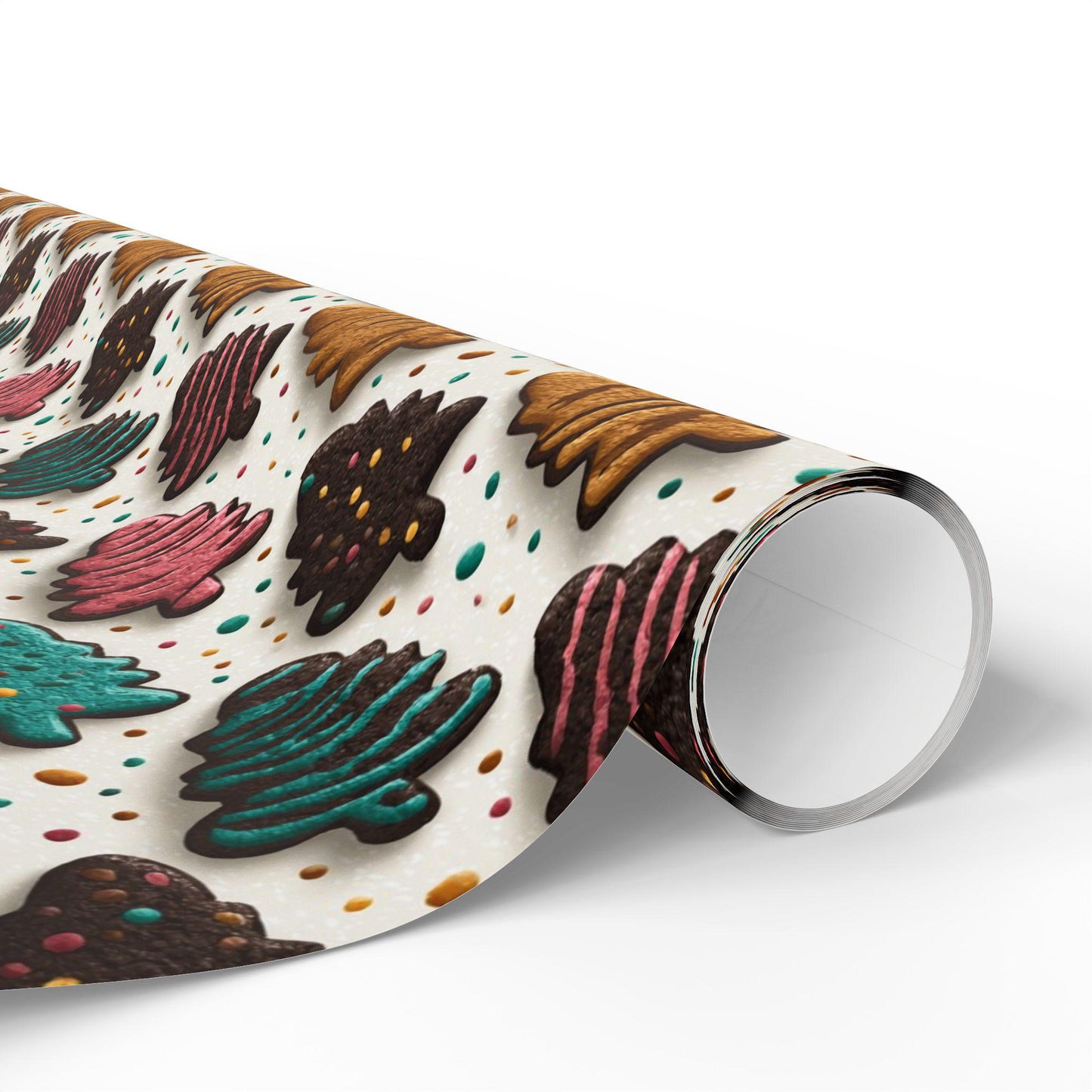 Colorful Christmas Cookie Wrapping Paper: Perfect of Cookie Lovers, Parties, Celebrations, Gift Wrapping Paper and Unique X-mas paper