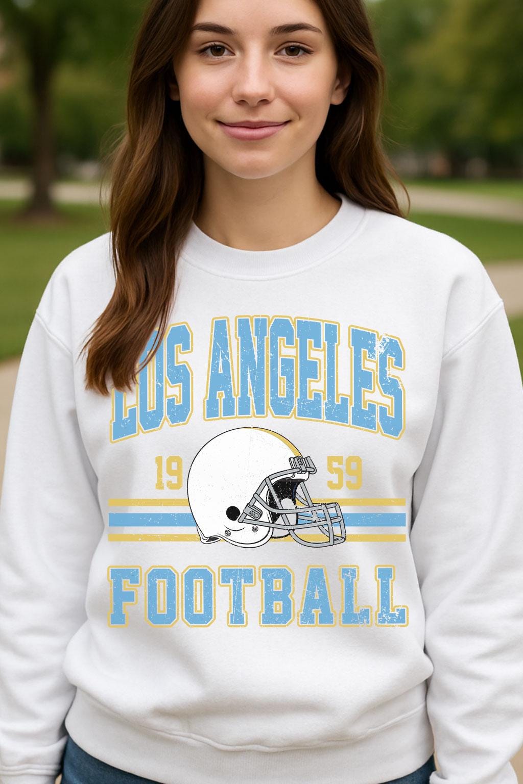Los Angeles Football Sweatshirt, Retro Sports Fan Shirt, Game Day Gift Tee, Los Angeles Mascot Sweatshirt, Los Angeles Football Fan Shirt