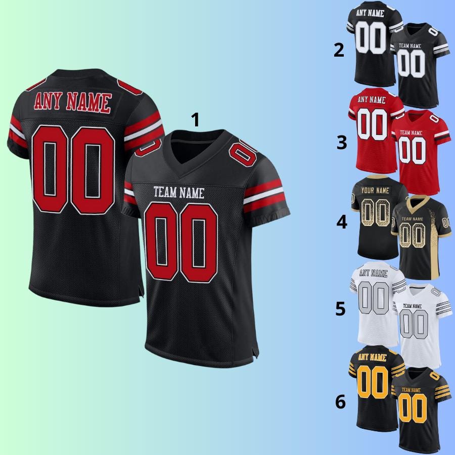 All Stitched Jersey,Personalized Stitched Football Jersey,Custom Team Shirt,embroidered Football Jerseys, Stitched Jersey,Team Custom Jersey