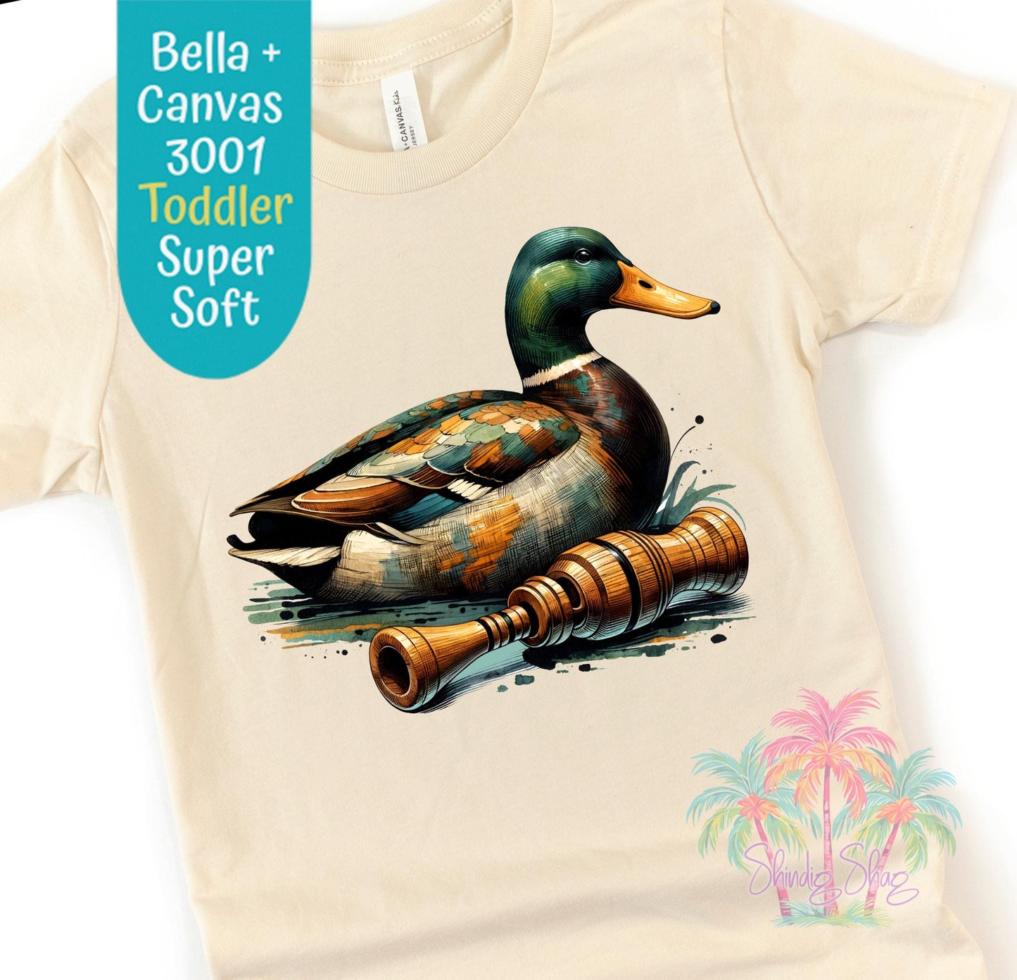 Mallard Duck Toddler T-Shirt: Fun Hunting Tee, Nature Kidswear