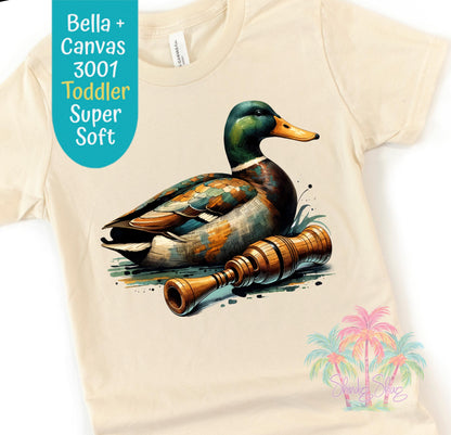 Mallard Duck Toddler T-Shirt: Fun Hunting Tee, Nature Kidswear