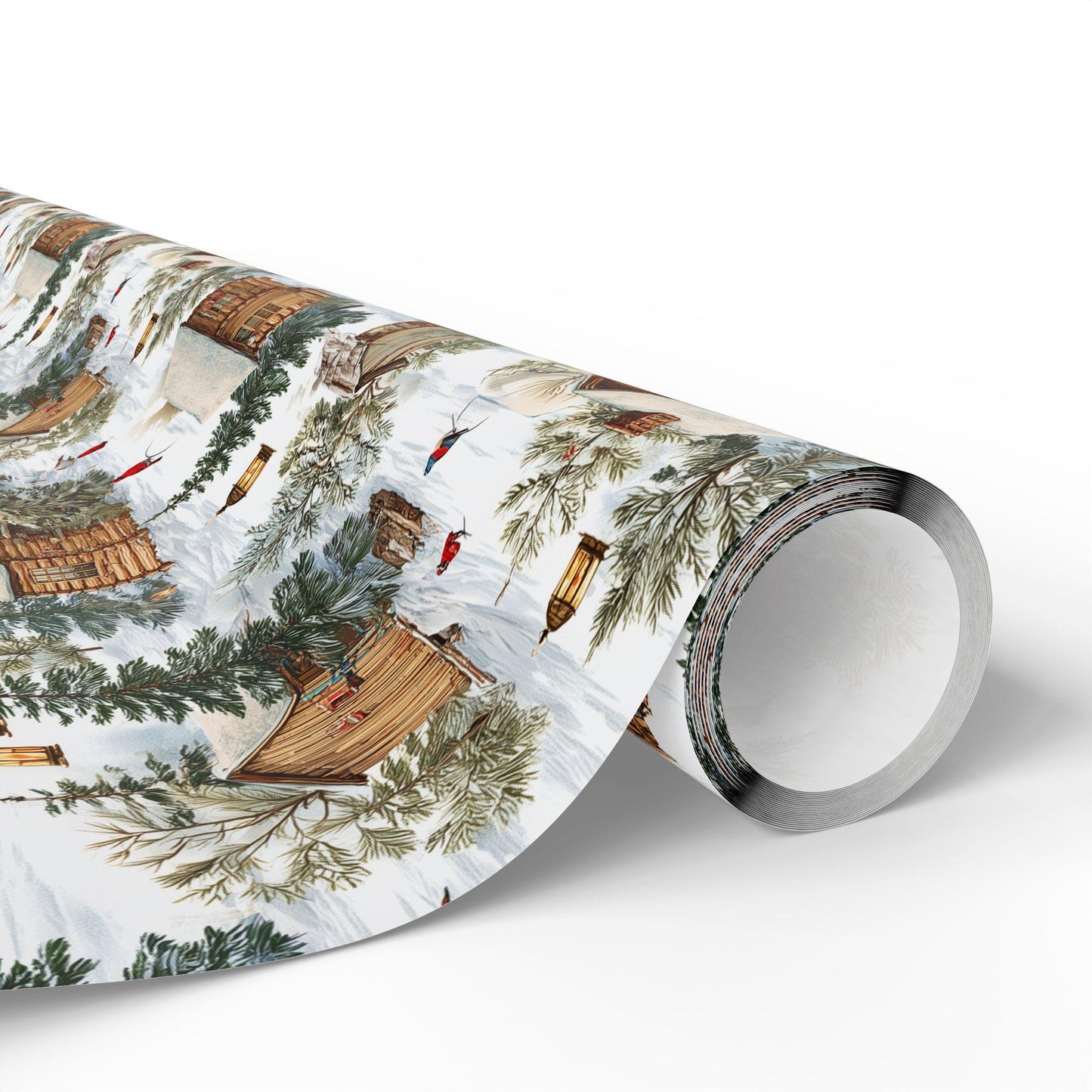 Christmas Gift Wrap - Winter Scene Wrapping Papers, Holiday Gift Packaging, Festive Present Wrap, Snowy Christmas Decor, Seasonal Gift