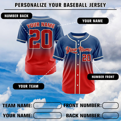 Custom Baseball Jersey Personalized Print Or Stitch Name Number Couple Family Jerseys Matching Baseball Uniform For Men Women Youth Gifts