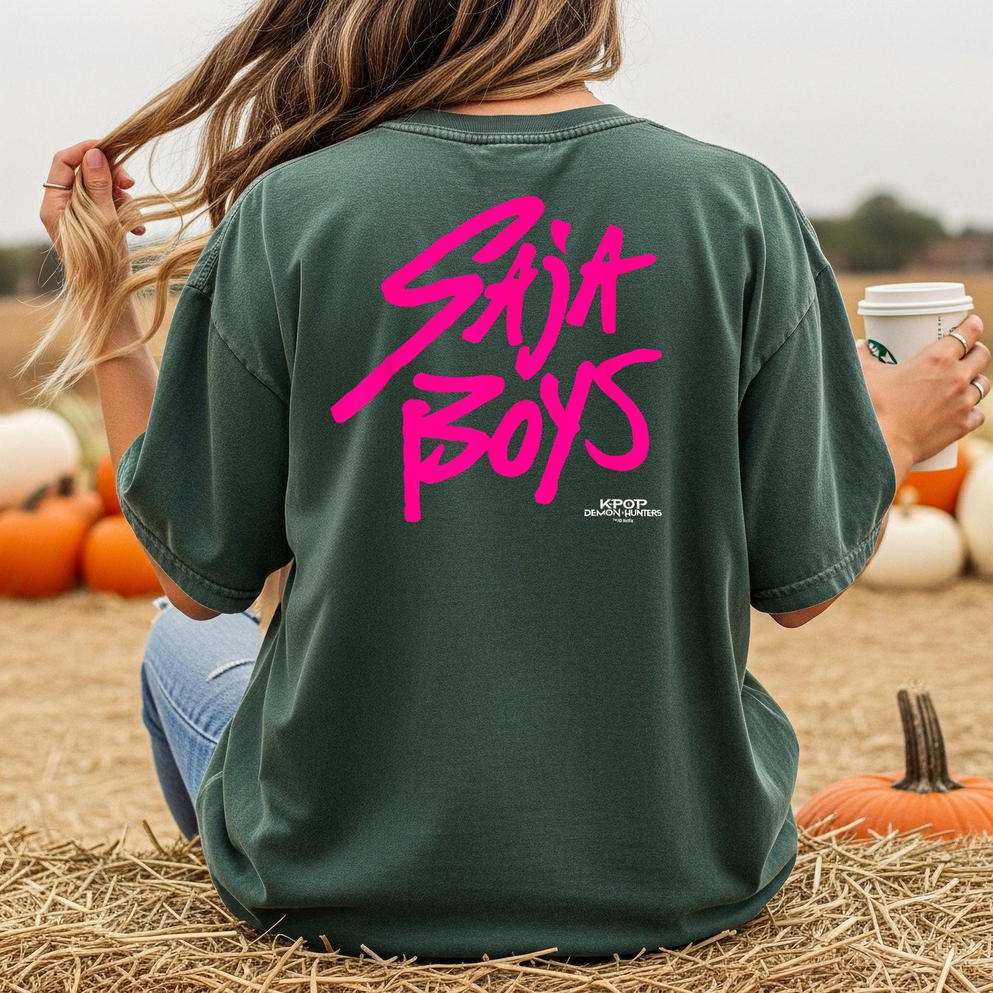 Back Print Saja Boys Kpop Demon Hunters Tshirt, Gift For Women, Saja Boys Huntrix Pin Tee, Mira Tee For Zoey, Demon Hunter Merch, Jinu Tee,