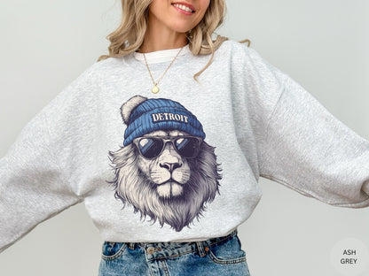 Detroit Football Shirt, Distressed Detroit Football Sweatshirt, Detroit Lions Shirt, Detroit Fan Gifts, Team Shirt