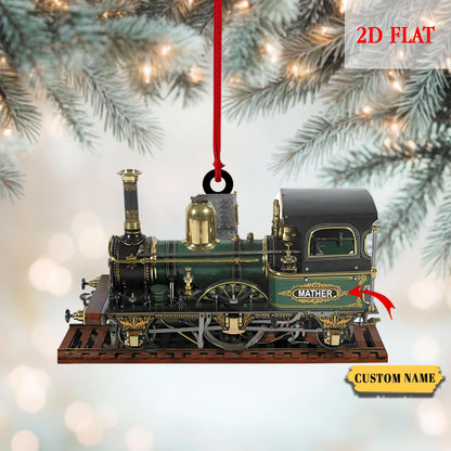 Personalized Locomotive Ornament Gift, Railway Train Holiday Gift, Railroader Gift, Gift For Train Lovers, Railroader Christmas Ornament