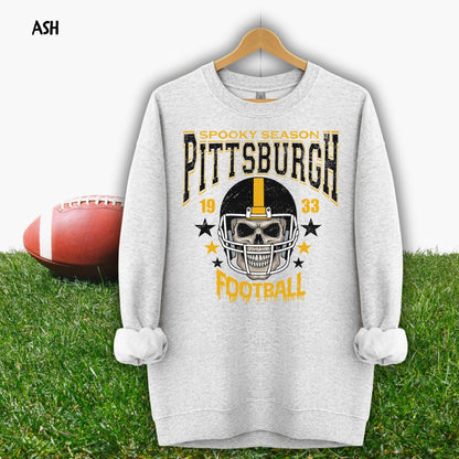Pittsburgh Football Vintage 90s Style Sweatshirt, Pittsburgh Football Shirt, Sunday Football Shirt, Pittsburgh Crewneck Sweatshirt, Game Day